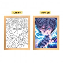 Naruto anime Led Photo Frame Lamp Painting Night L...