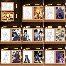 Naruto anime Led Photo Frame Lamp Painting Night L...