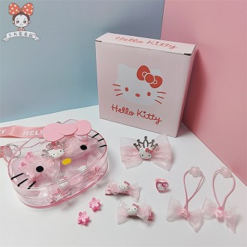Original Hello Kitty Hairpins Hair Clips set