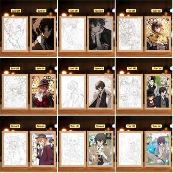 Bungo Stray Dogs Led Photo Frame Lamp Painting Night Lights