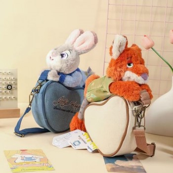 Zootopia Judy Nick plush satchel shoulder bag