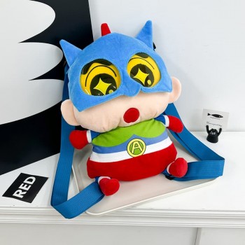 Crayon Shin-chan cos Super Man plush backpack bags