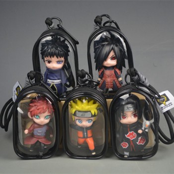 Naruto anime figure doll key chains