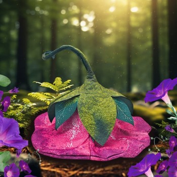 Morning Glory Horn Flower Hat Halloween Witch Hat