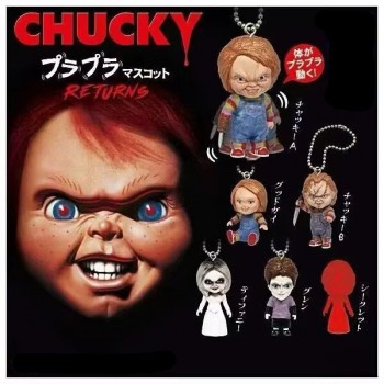 6pcs/set Chucky figure doll key chains(OPP bag)