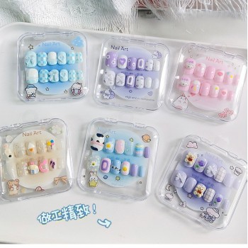Fashion Cartoon fake nails paste stickers