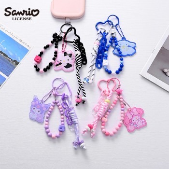 Original Sanrio Melody kitty Cinnamoroll Kuromi anime lanyard key chains