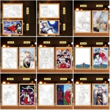 Inuyasha Led Photo Frame Lamp Painting Night Lights