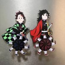 Demon Slayer anime acrylic Magnetic Rotating Refri...