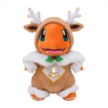 25CM Merry Christmas Sawsbuck Poncho Pokemon Charmander plush doll