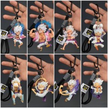 One Piece Nika Luffy anime figure doll key chains