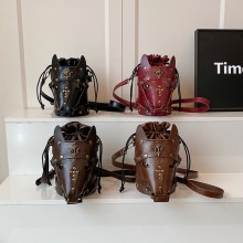 Super Cool Exquisite Horse Head PU Bucket Shoulder...