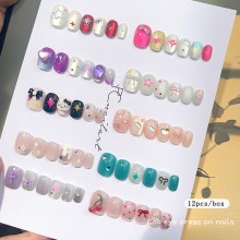 Fashion fake nails paste stickers