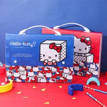 Original Hello kitty anime 13 Grids Multi-layer File Folder Documents Bag