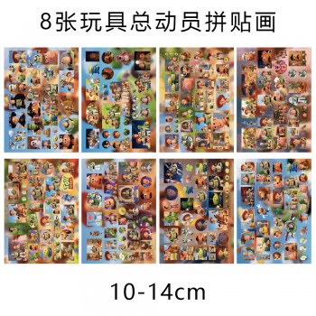 8Sheets Toy Story anime Poster Stickers set