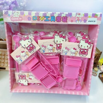 24pcs/set Hello kitty DIY Tool, Bean Collar Manual Assistant Tool