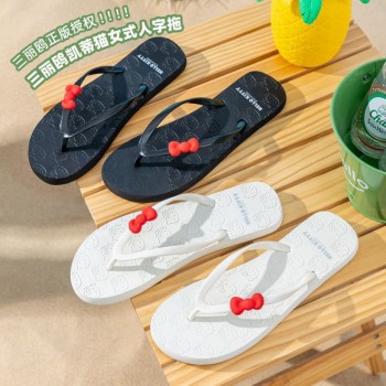 Original Sanrio Melody kitty Cinnamoroll Kuromi Flip-Flops Shoes Slippers
