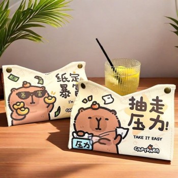 Capybara anime Tissue Box