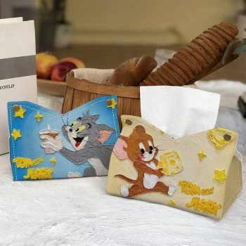 Tom and Jerry cat anime Tissue Box