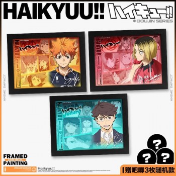 Haikyuu anime photo picture frame painting
