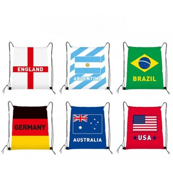 2026 Football FIFA World Cup nylon drawstring backpack bags