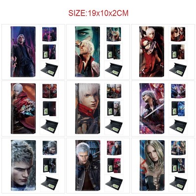 Devil May Cry PU Long Wallets Purses ID Card Holder