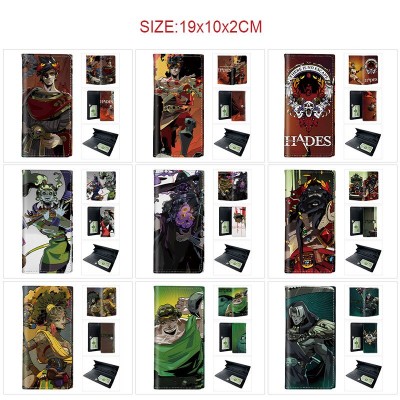 Hades PU Long Wallets Purses ID Card Holder