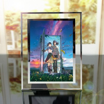 Suzume anime Crystal photo frame wall art