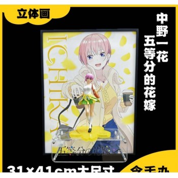 41cm The Quintessential Quintuplets 3D figure + photo picture frame painting