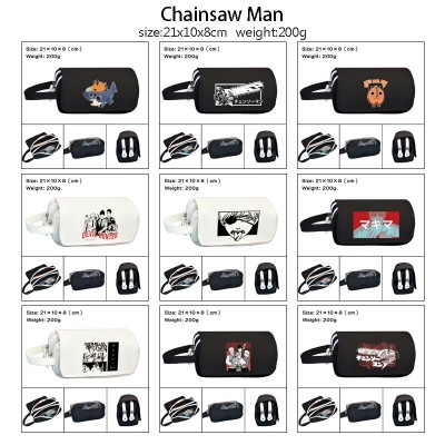 Chainsaw Man anime Oxford Pencil Bag Pen Case