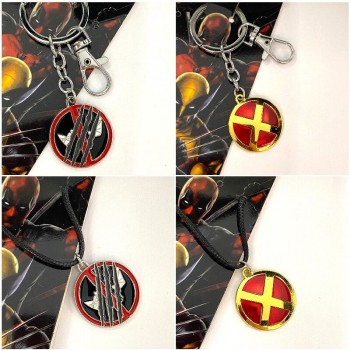 Deadpool & Wolverine key chain necklace