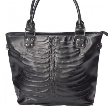 Dark Gothic Rock Punk Tote Handbag Shoulder Bag