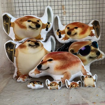 Funny doggy plush pillow 10/40cm