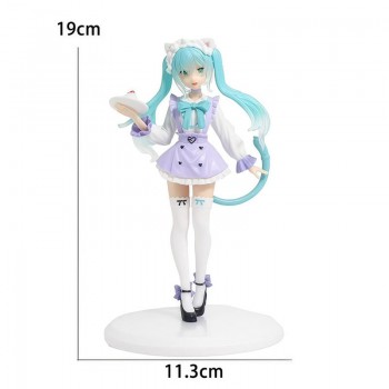 19cm Hatsune Miku maid anime figure