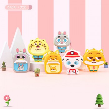 Zootopia mini silicone Wallets Purses keychain bag