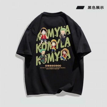 One Piece anime short sleeve cotton t-shirt