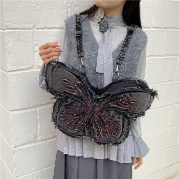 Fashion Butterfly Embroidery Crossbody Shoulder Bags