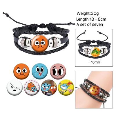 The Amazing World of Gumball changeable pattern bracelets set