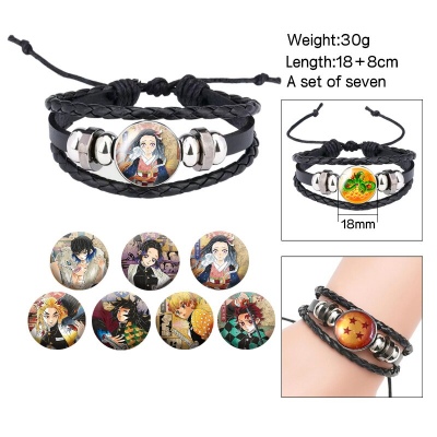 Demon Slayer changeable pattern bracelets set