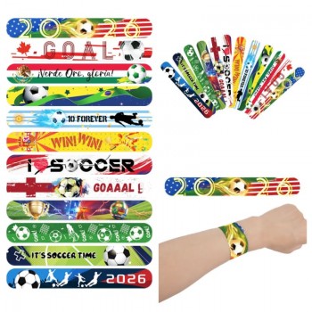 1pcs 2026 Football FIFA World Cup Slap Bracelets Wrisrtbands