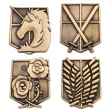 Attack on Titan Alloy Enamel Badges Brooch Pins