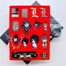 Death Note anime notebook + key chain necklace bracelet a set