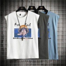 One Piece anime sleeveless vest t-shirts