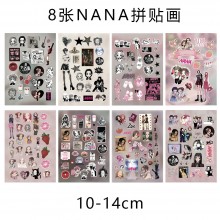 8Sheets NANA anime Poster Stickers set