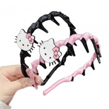 Hello Kitty Leopard Headband Hairband Clips