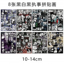 8Sheets Kuroshitsuji Black Butler anime Poster Stickers set