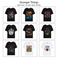 Stranger Things anime summer short sleeve cotton t-shirts