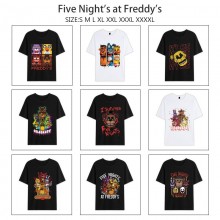 Five Nights at Freddy's anime summer short sleeve cotton t-shirts