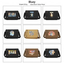 Bluey anime retro canvas messenger crossbody shoulder bags
