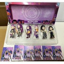 6pcs/set K-POP Demon Hunters figure doll key chain...